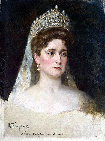 Nikolas Kornilievich Bodarevsky Portrait of the Empress Alexandra Fedorovna